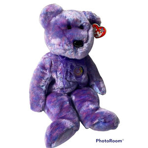 TY Beanie Buddy - CLUBBY 4 the Bear (13.5 inch) - MWMT's Stuffed Animal Toy